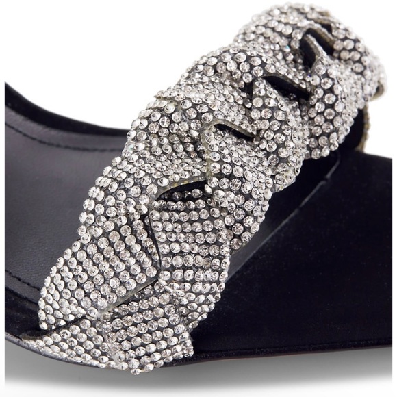 Schutz Alissa Embellished Nubuck Sandals, Size 10 - Picture 6 of 6